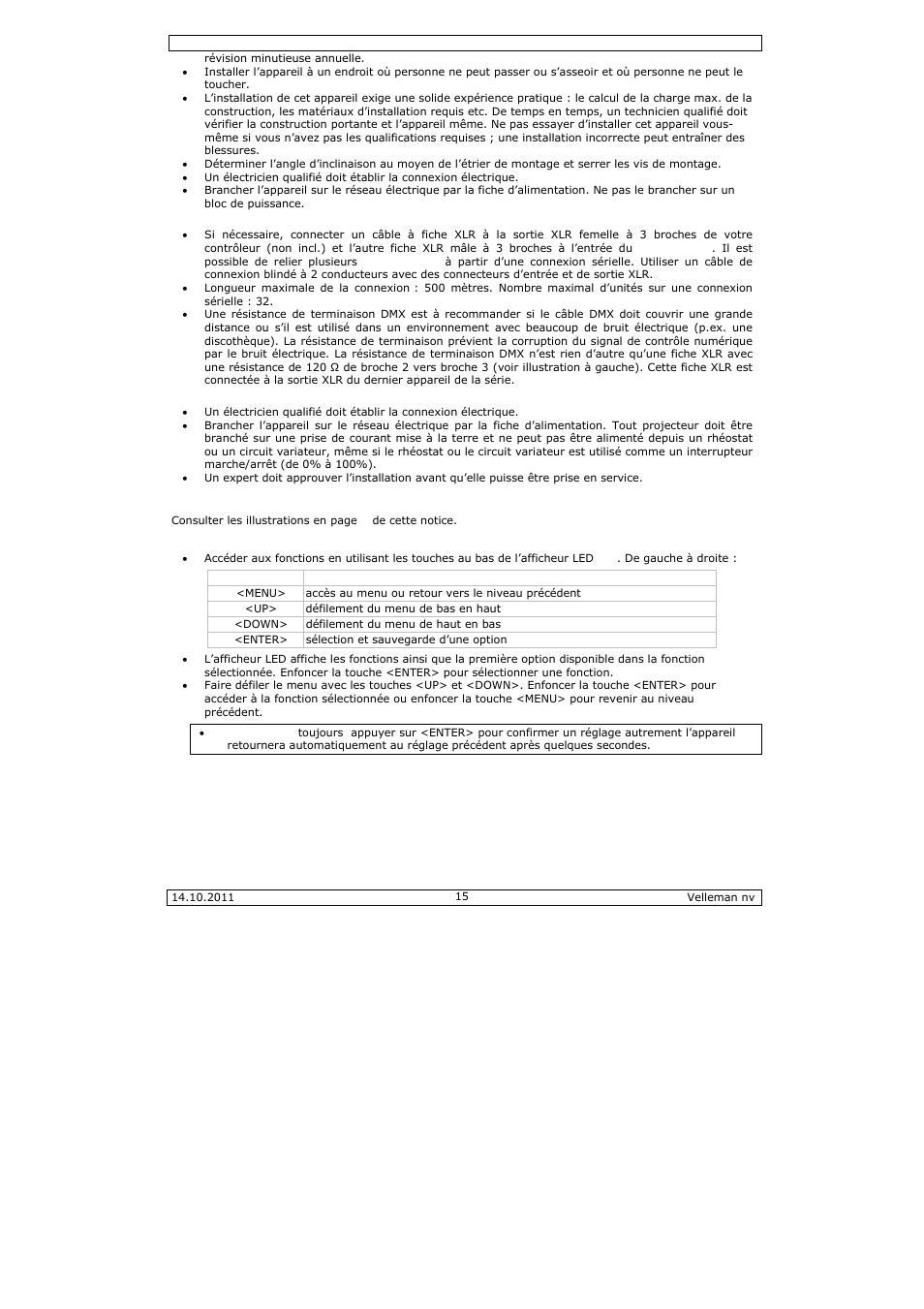 Velleman VDPL300ME User Manual | Page 15 / 30