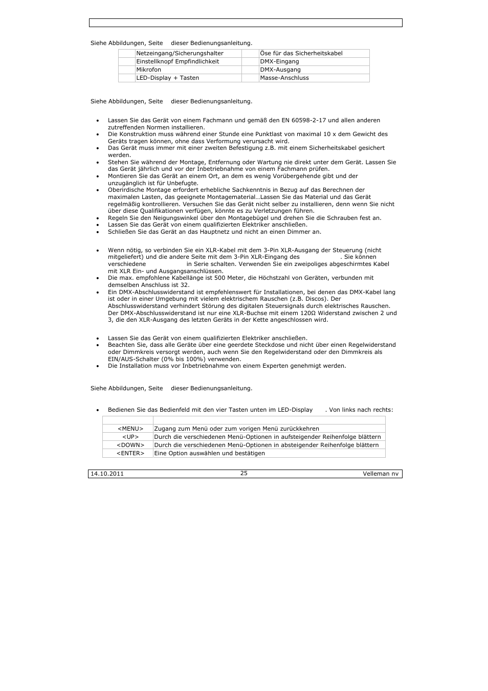 Velleman VDPL300ME User Manual | Page 25 / 30