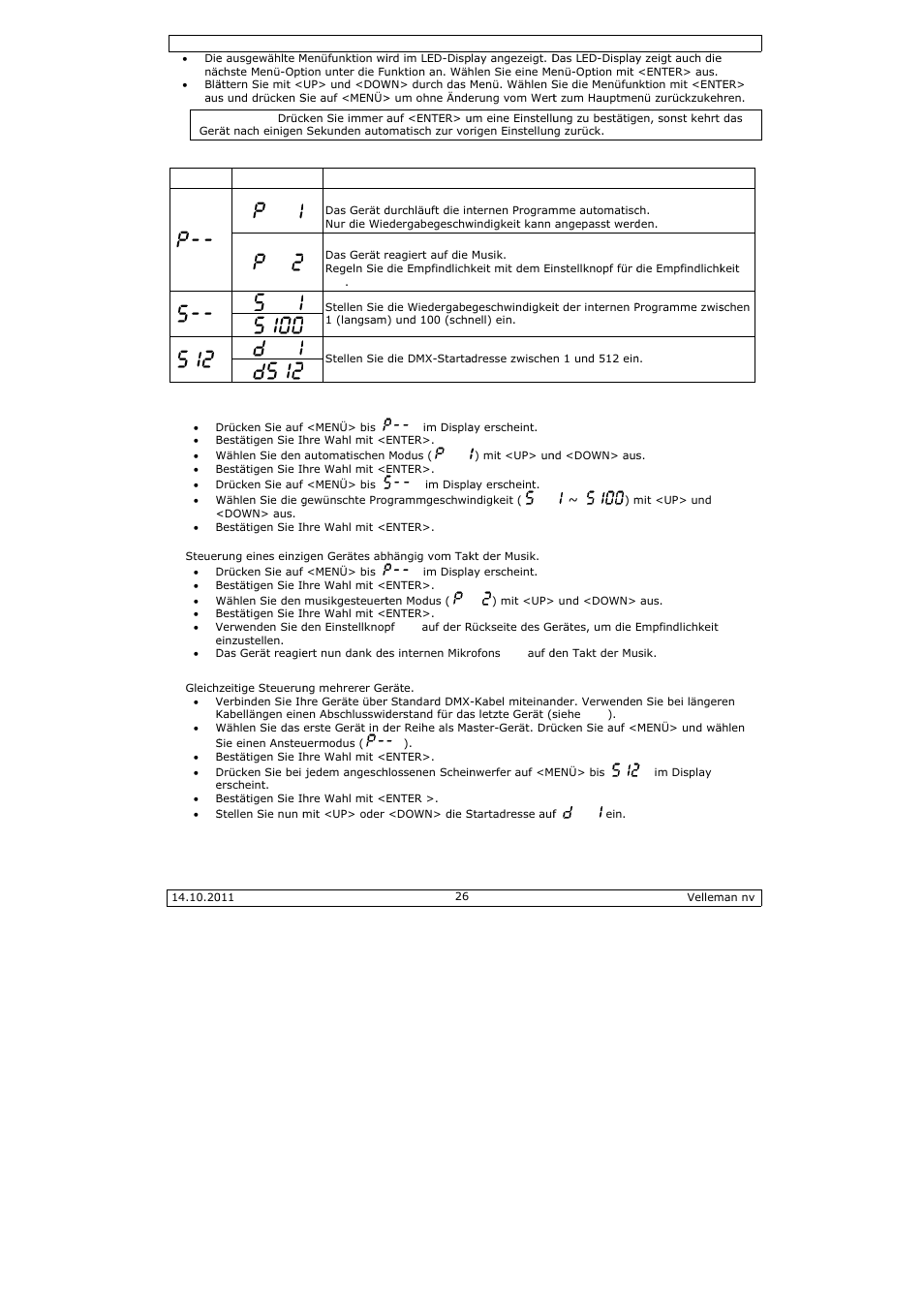 Velleman VDPL300ME User Manual | Page 26 / 30