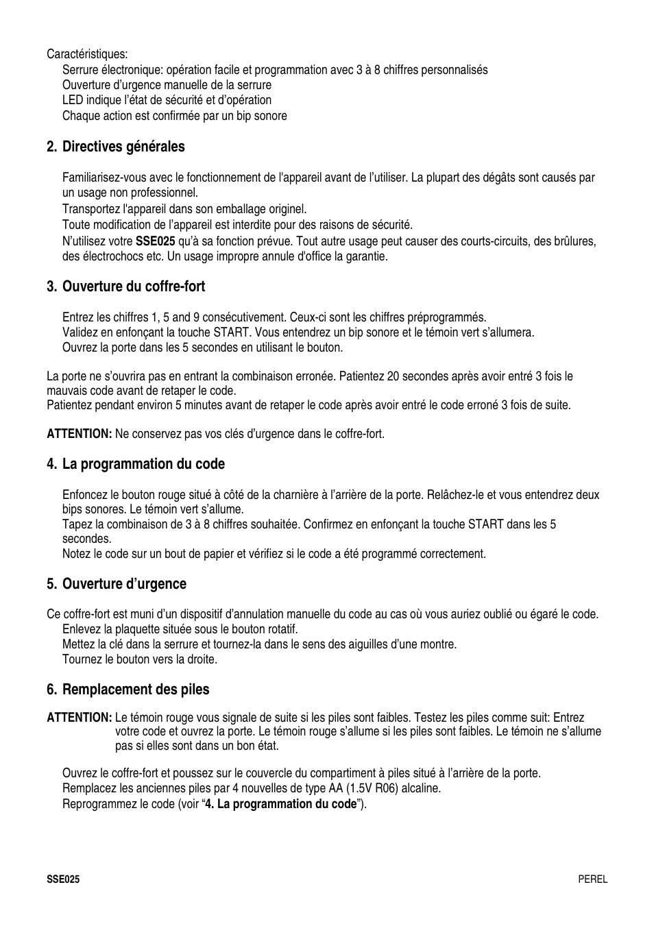 Velleman SSE025 User Manual | Page 5 / 12