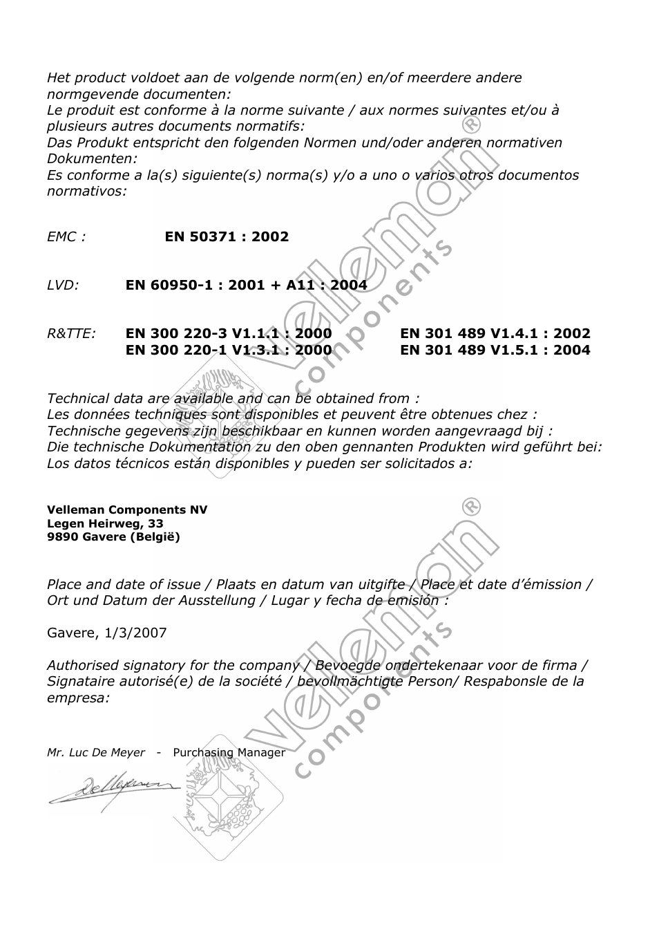 Velleman WS1170 User Manual | Page 24 / 26