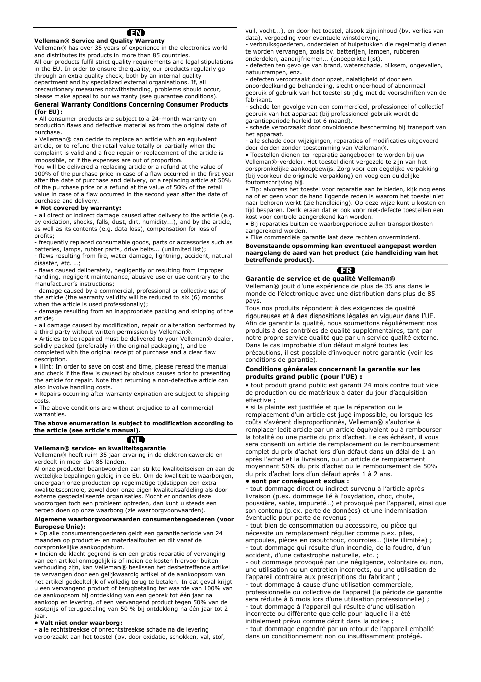 Velleman WS1170 User Manual | Page 25 / 26