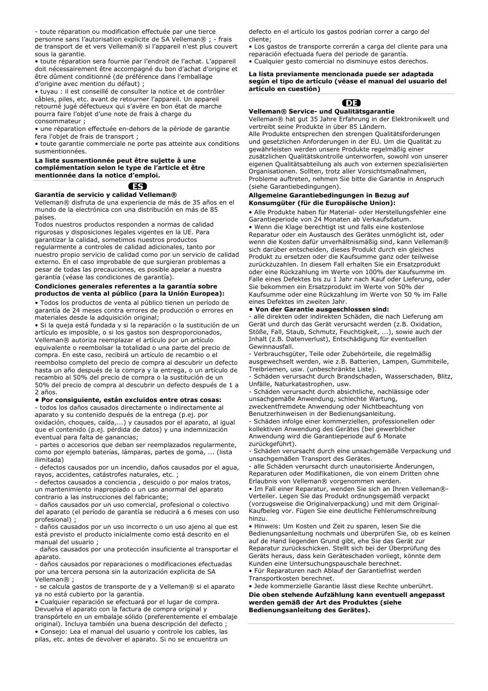 Velleman WS1170 User Manual | Page 26 / 26