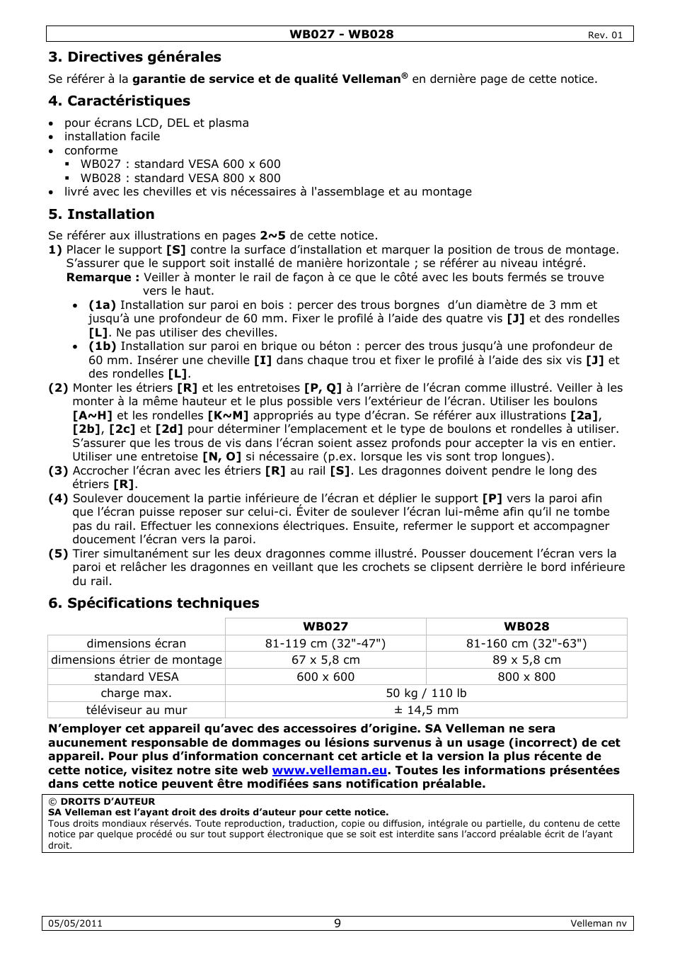 Velleman WB027 User Manual | Page 9 / 16