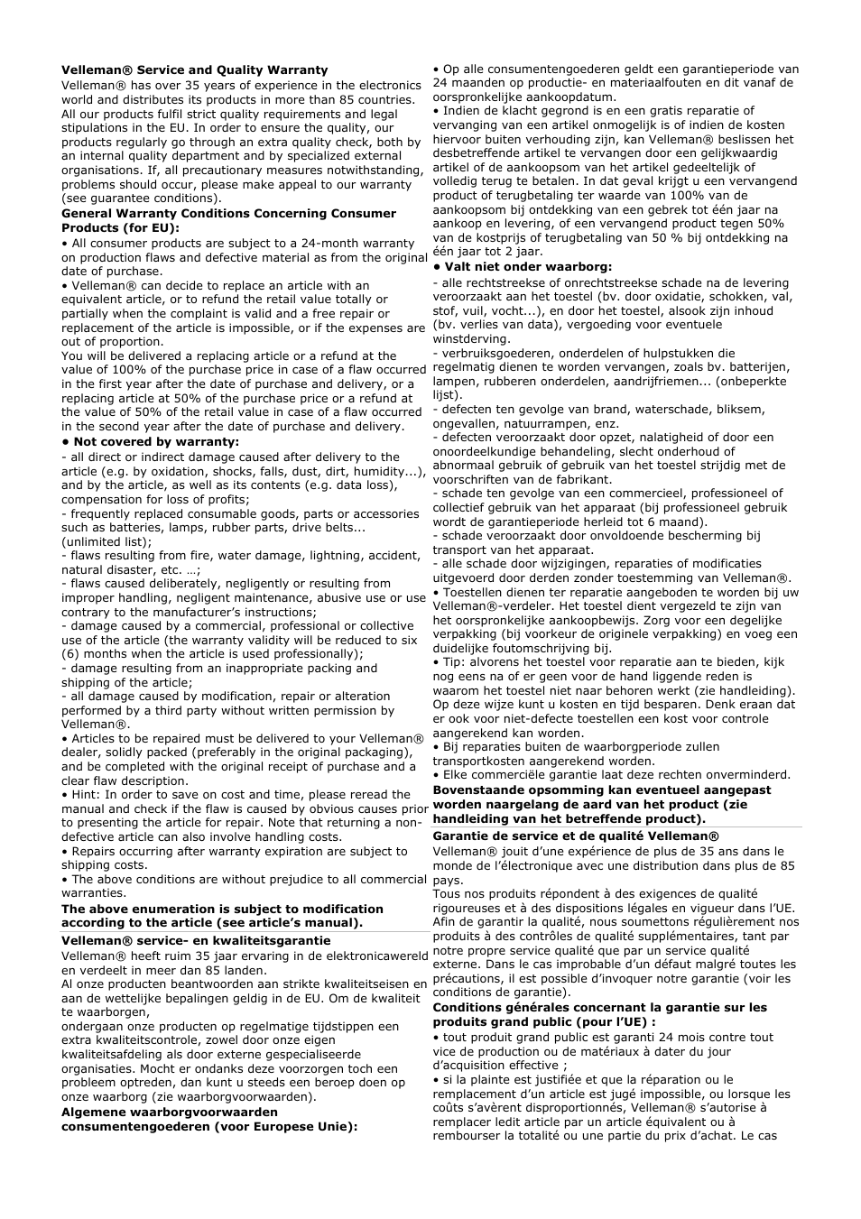Velleman WB026 User Manual | Page 12 / 14