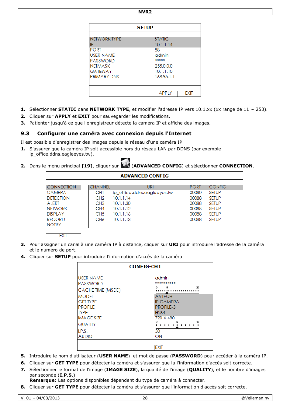 Velleman NVR2 User Manual | Page 28 / 55