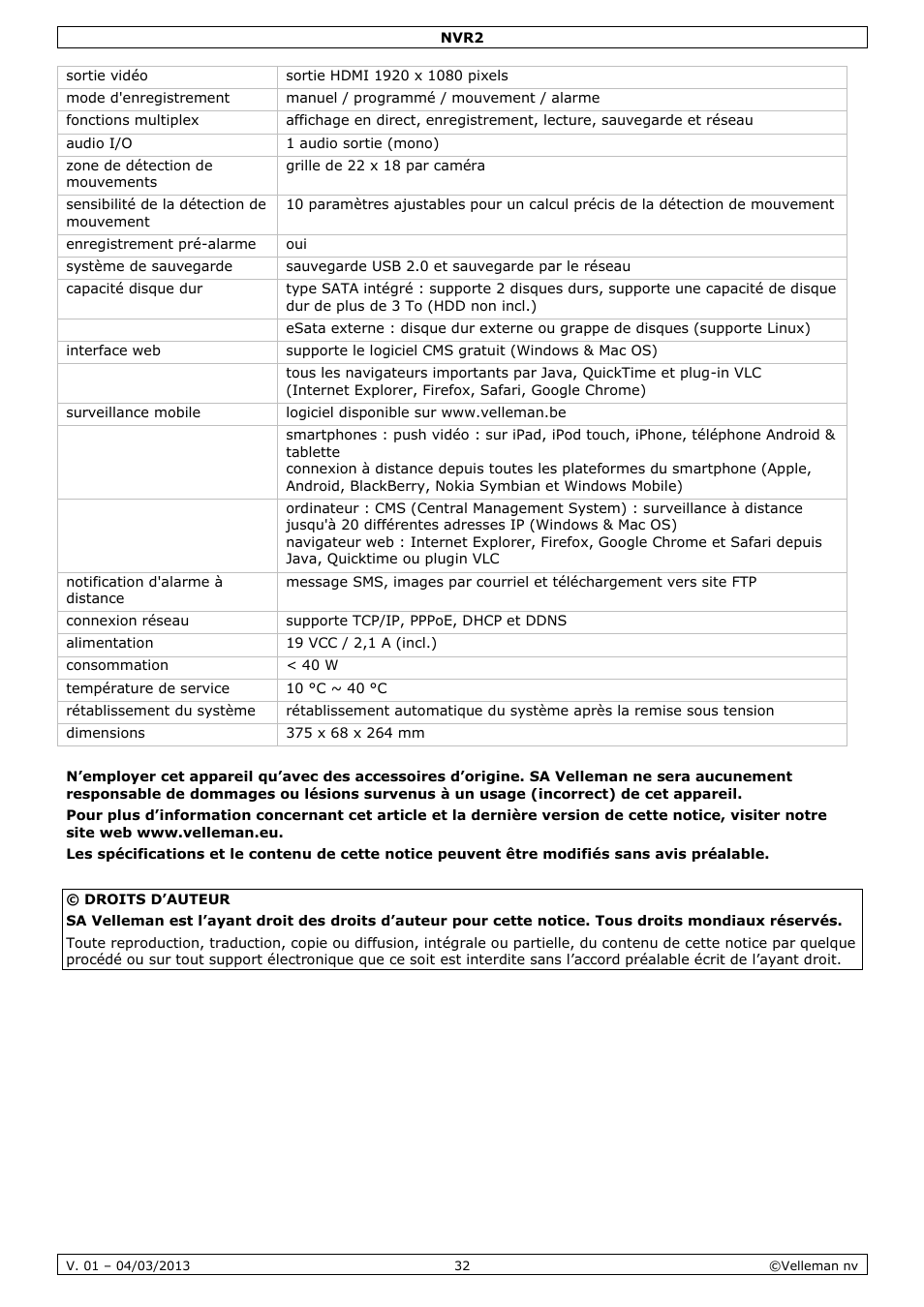 Velleman NVR2 User Manual | Page 32 / 55