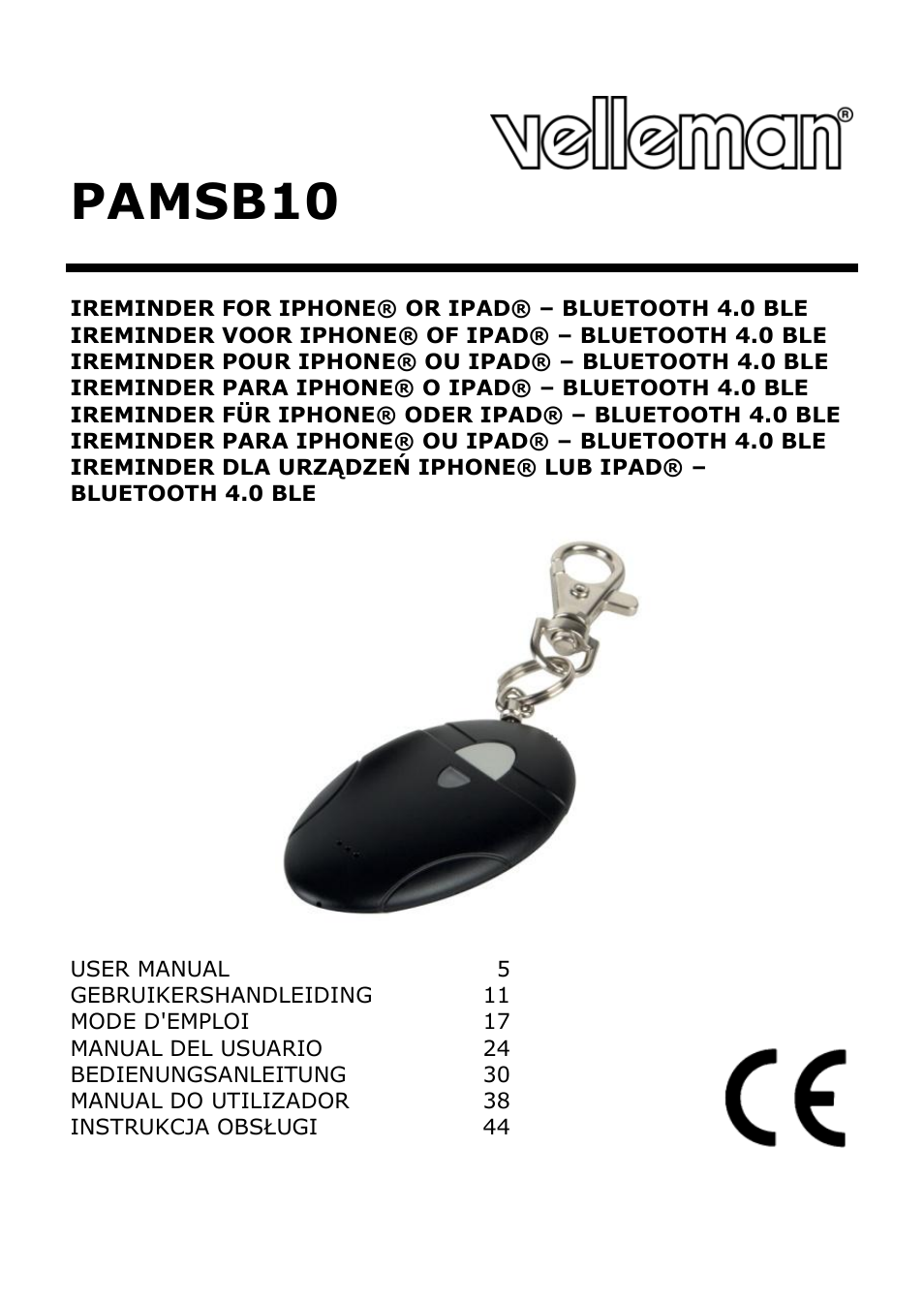Velleman PAMSB10 User Manual | 59 pages