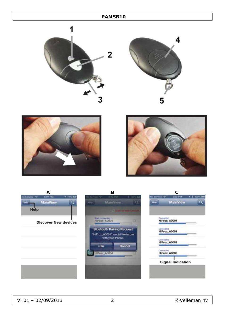 Velleman PAMSB10 User Manual | Page 2 / 59