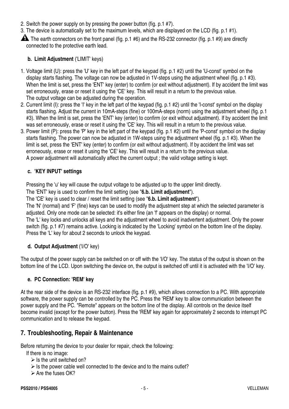 Velleman PSS4005 User Manual | Page 5 / 23