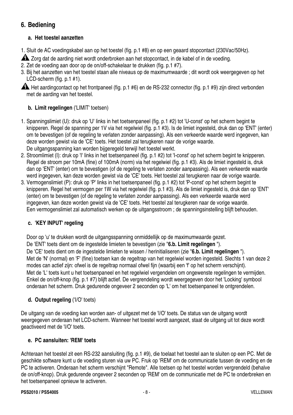 Velleman PSS4005 User Manual | Page 8 / 23