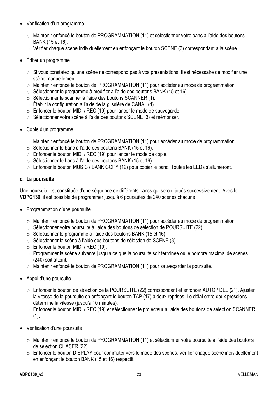 Velleman VDPC130 User Manual | Page 23 / 55