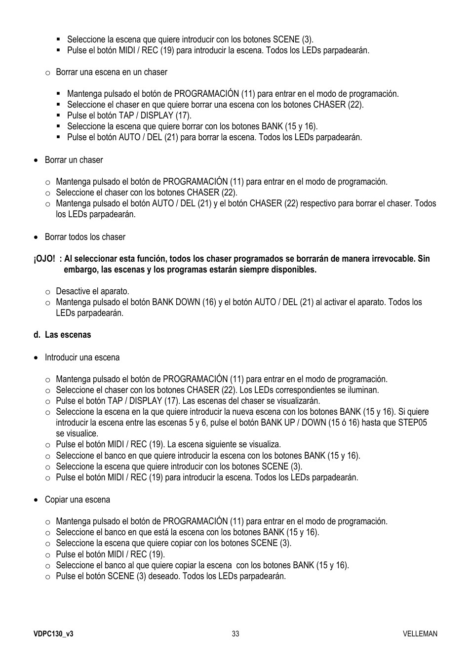 Velleman VDPC130 User Manual | Page 33 / 55