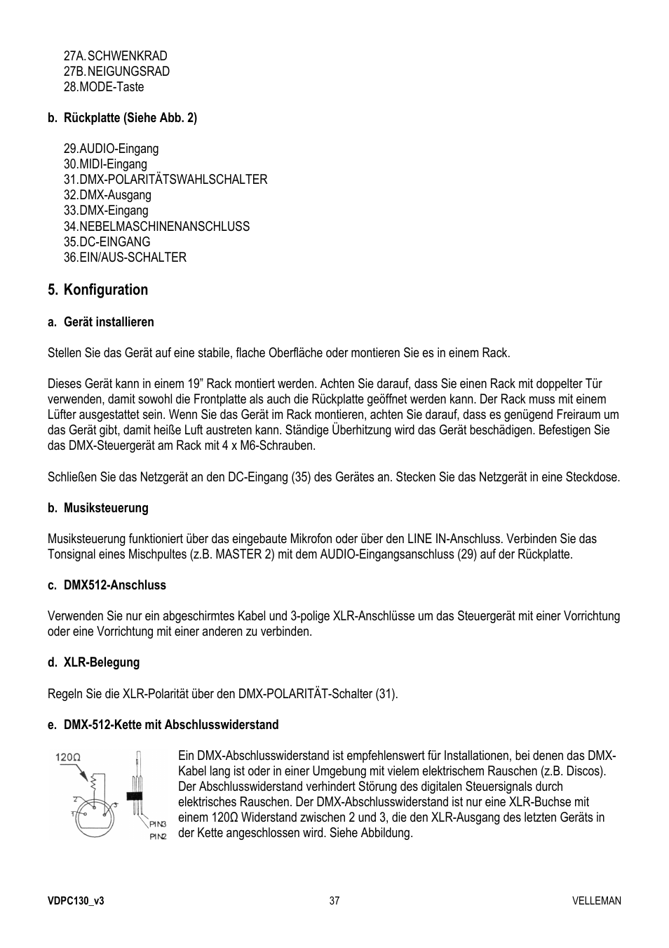 Velleman VDPC130 User Manual | Page 37 / 55