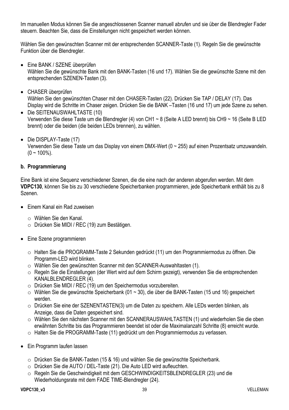 Velleman VDPC130 User Manual | Page 39 / 55