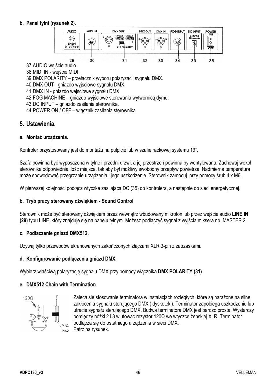 Velleman VDPC130 User Manual | Page 46 / 55