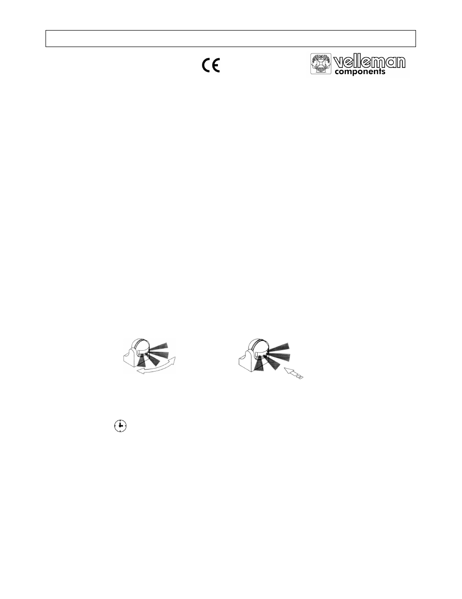 Velleman PIR1200R User Manual | 9 pages