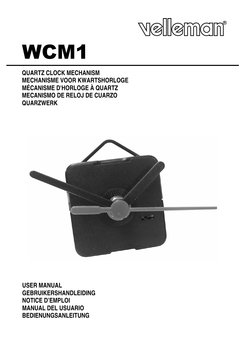 Velleman WCM1 User Manual | 4 pages