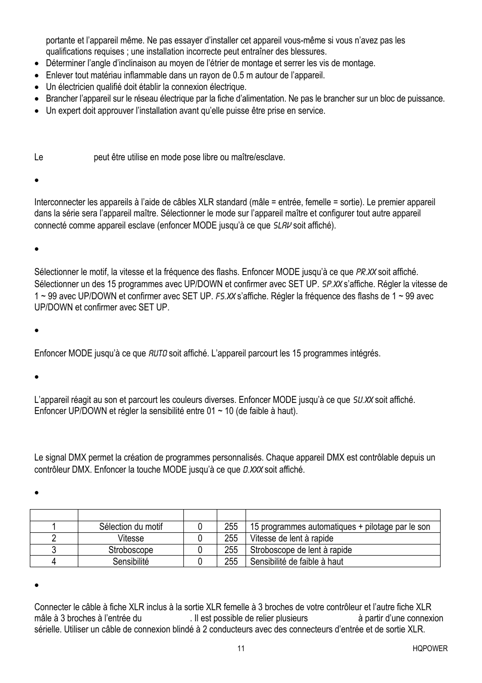 Velleman VDPL300MF User Manual | Page 11 / 19