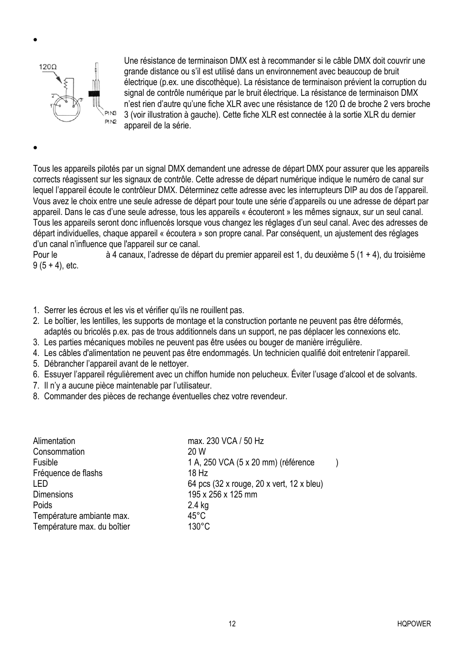 Velleman VDPL300MF User Manual | Page 12 / 19