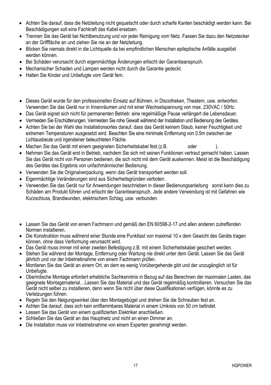 Velleman VDPL300MF User Manual | Page 17 / 19