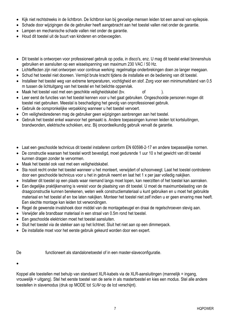 Velleman VDPL300MF User Manual | Page 7 / 19