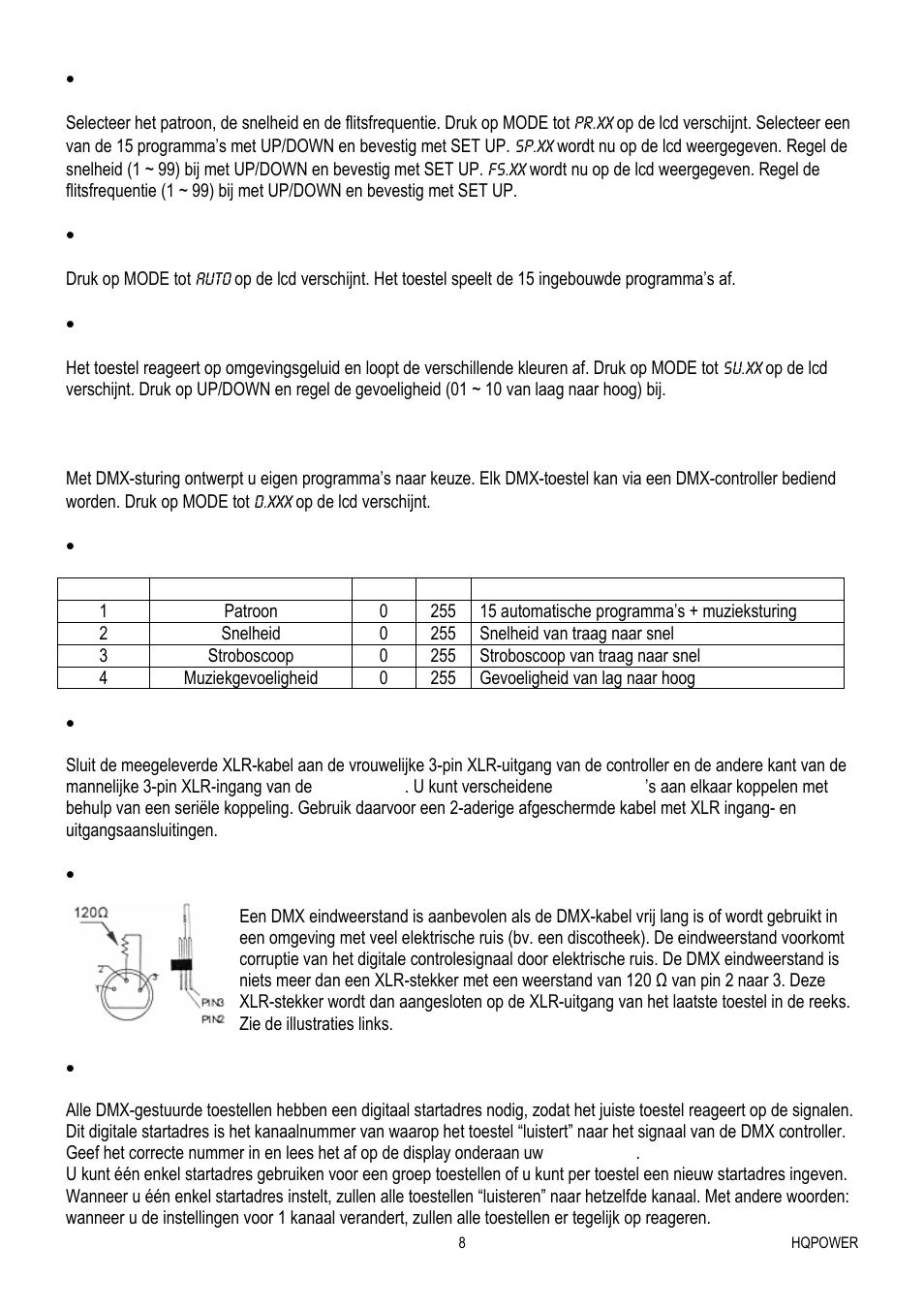 Velleman VDPL300MF User Manual | Page 8 / 19