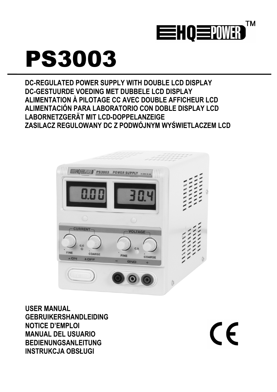 Velleman PS3003 User Manual | 20 pages