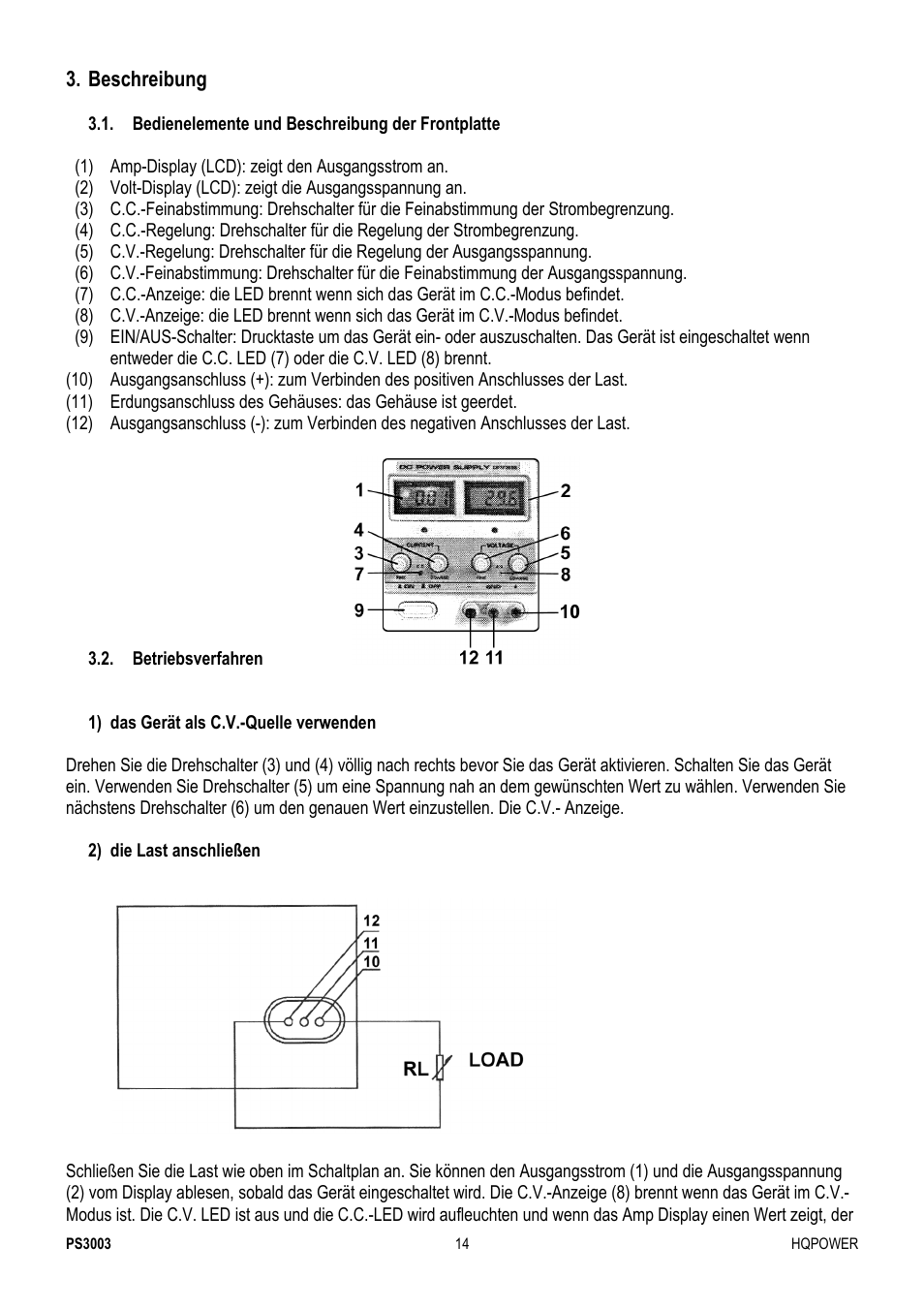 Velleman PS3003 User Manual | Page 14 / 20