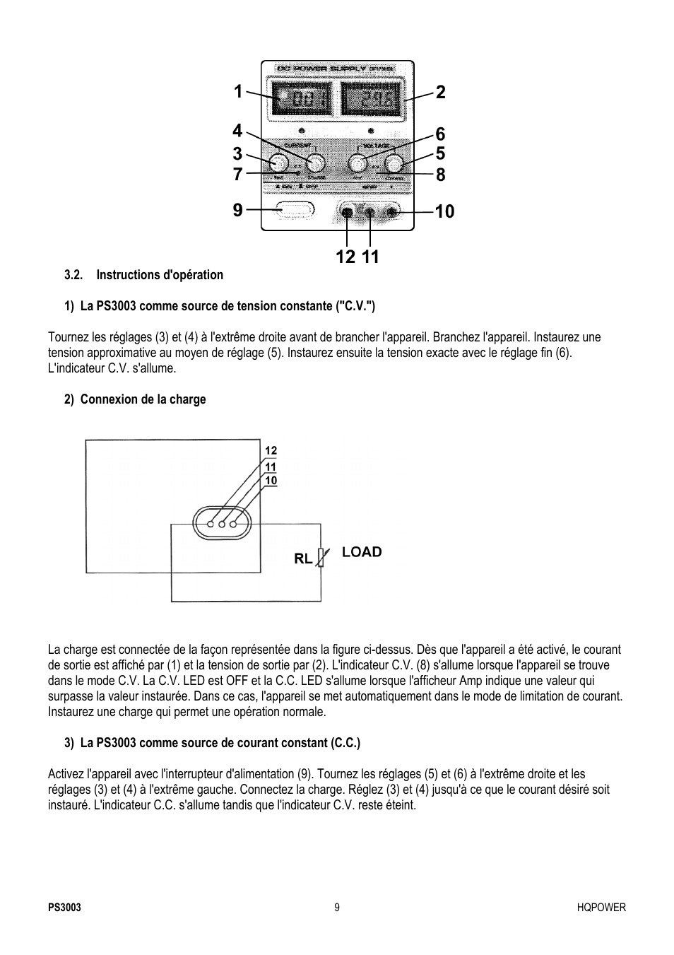 Velleman PS3003 User Manual | Page 9 / 20