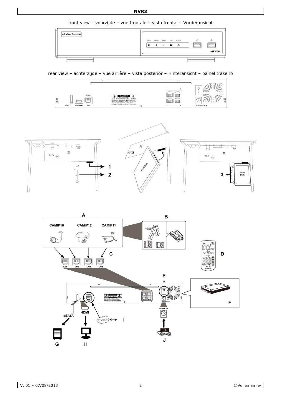 Velleman NVR3 User Manual | Page 2 / 48