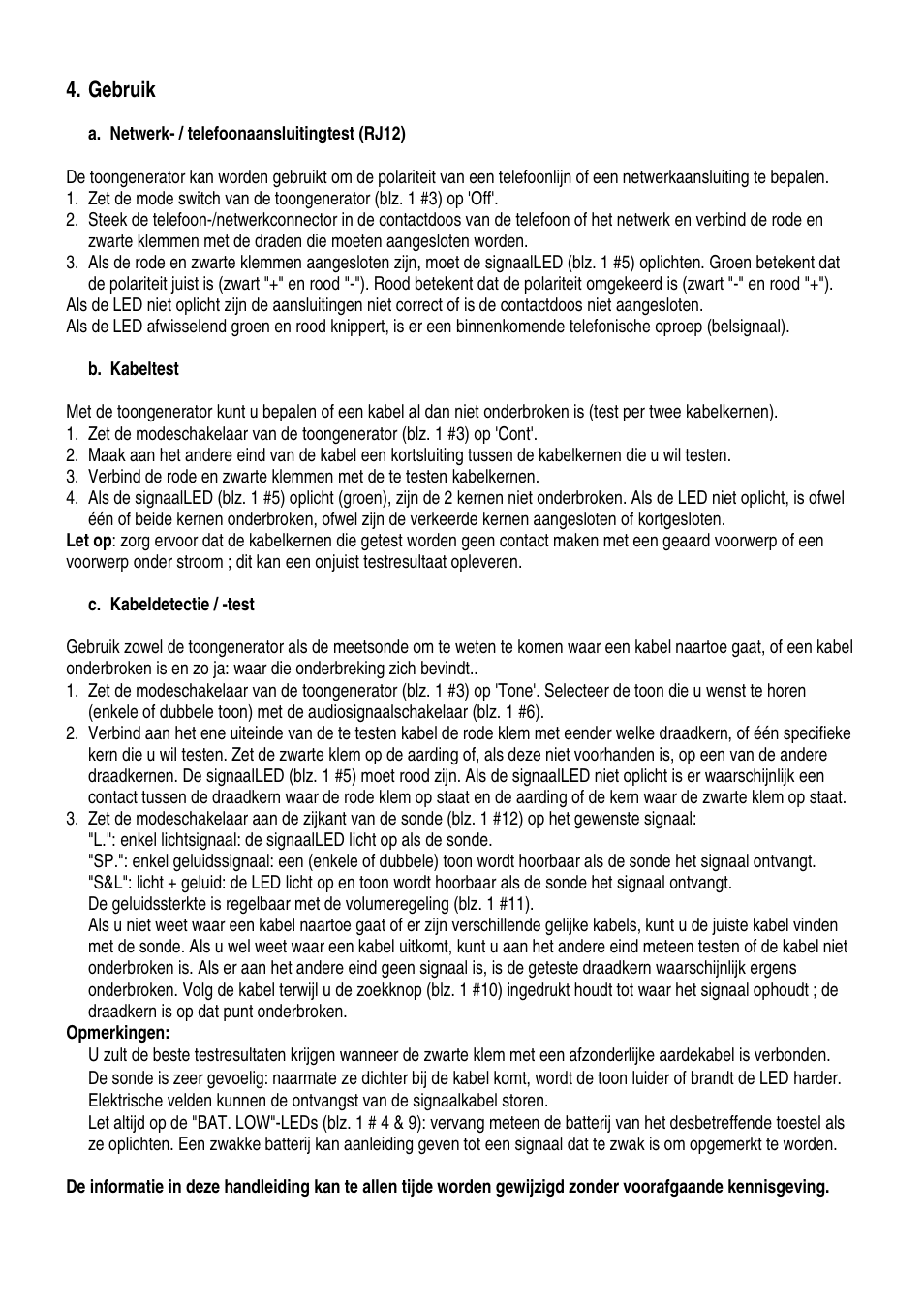 Velleman VTTEST11 User Manual | Page 4 / 11