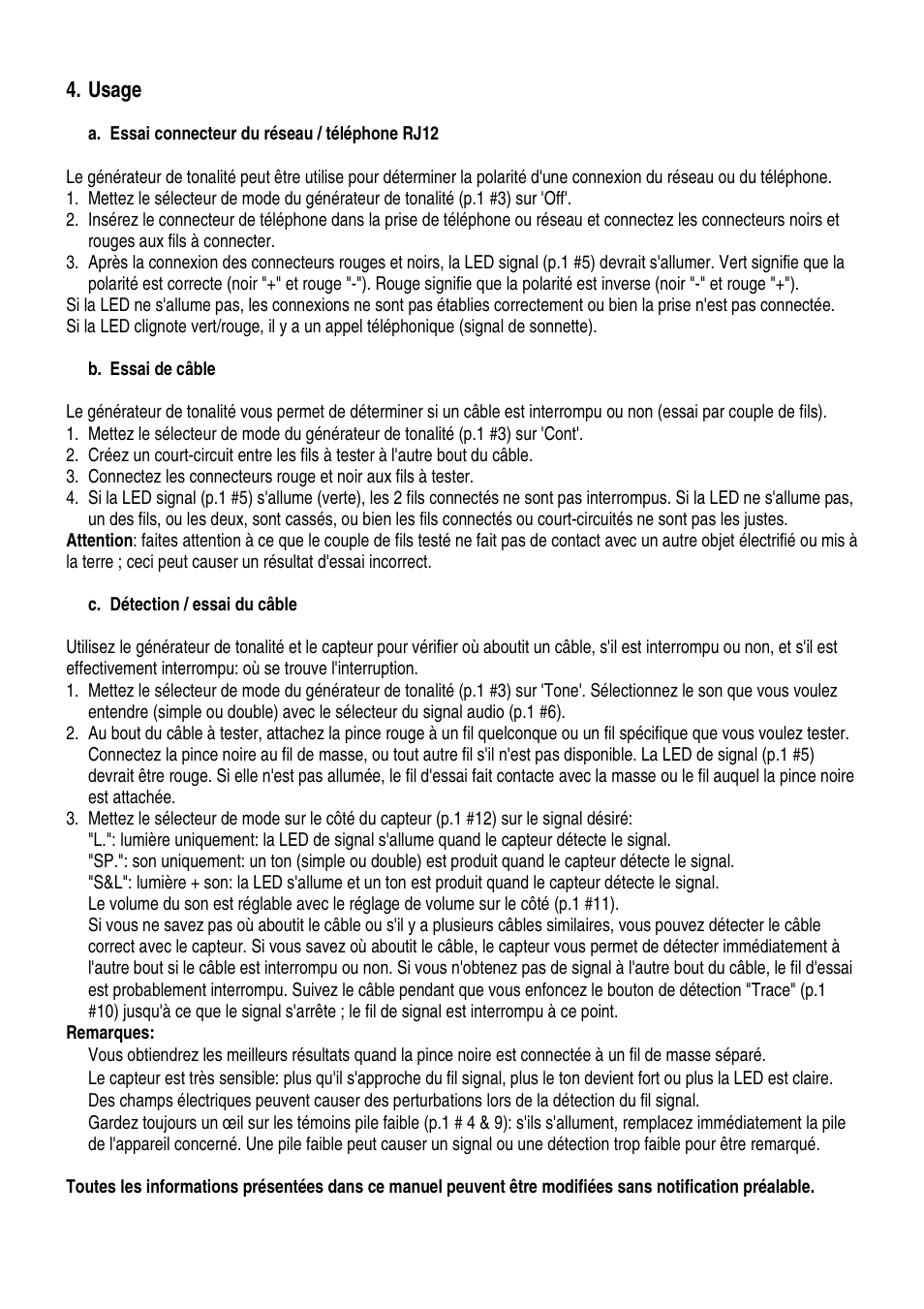 Velleman VTTEST11 User Manual | Page 6 / 11
