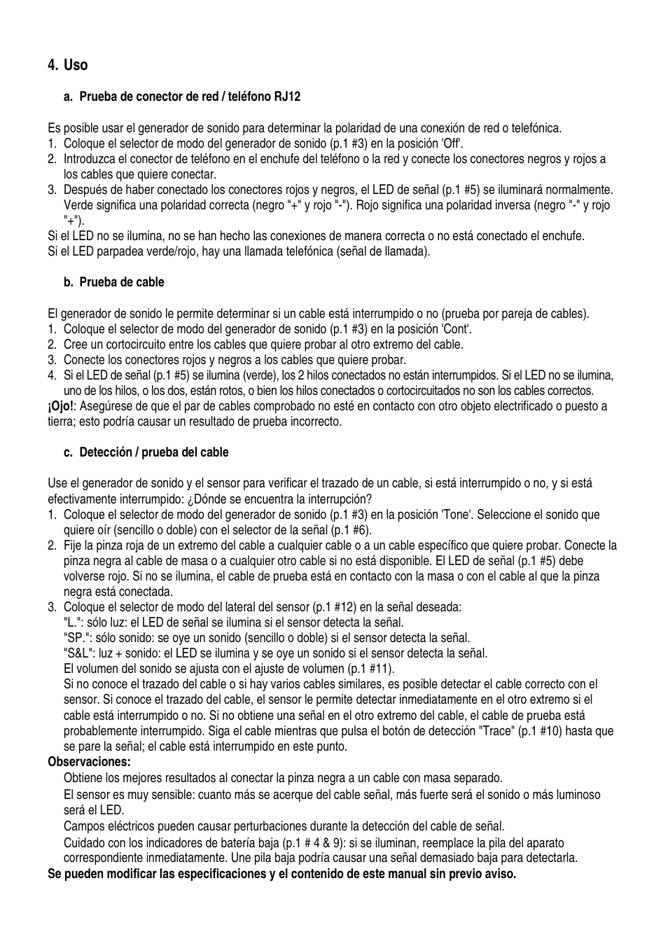 Velleman VTTEST11 User Manual | Page 8 / 11