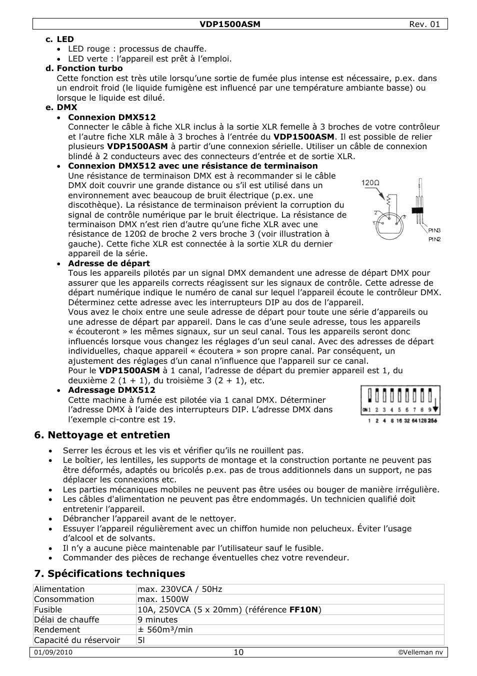 Velleman VDP1500ASM User Manual | Page 10 / 20