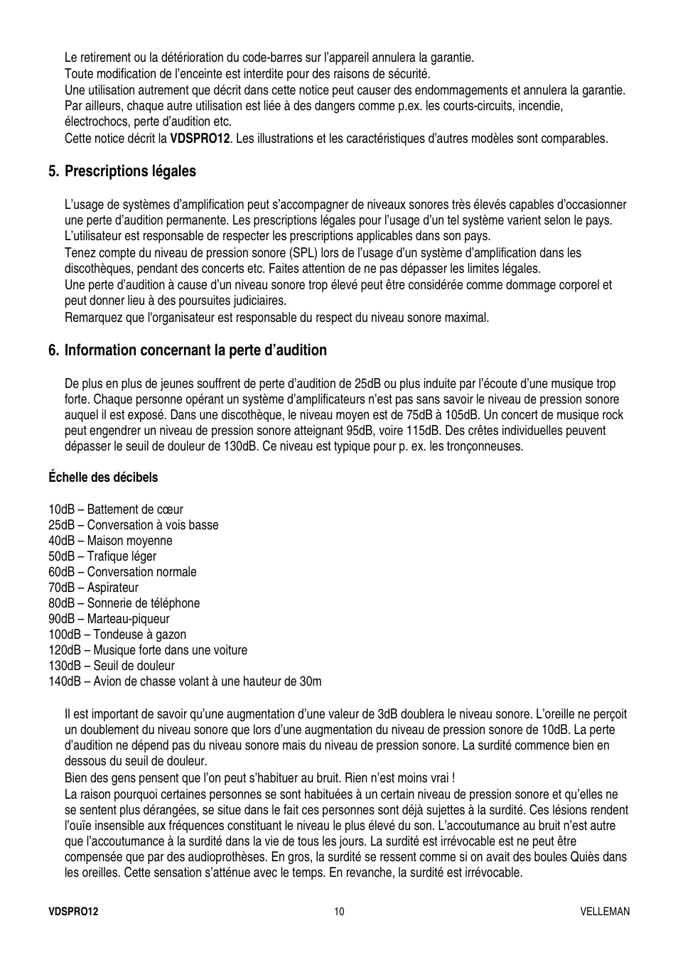 Velleman VDSPRO12 User Manual | Page 10 / 21