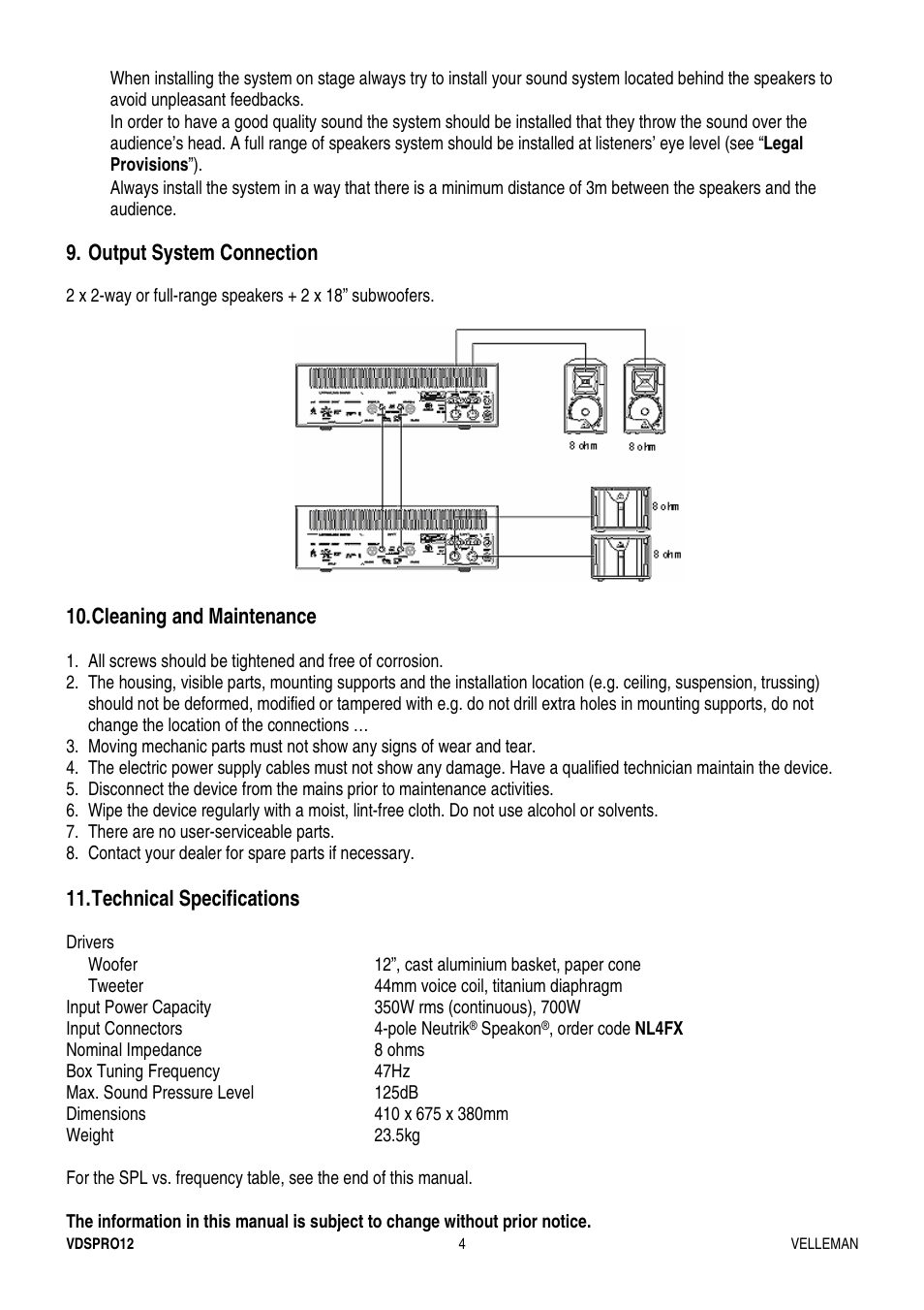 Velleman VDSPRO12 User Manual | Page 4 / 21