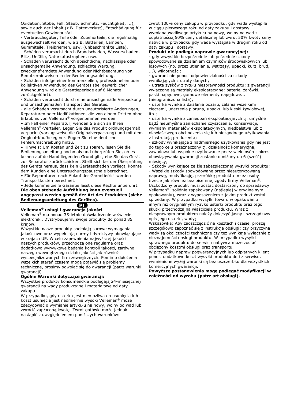 Velleman VTLLAMP2W User Manual | Page 10 / 10