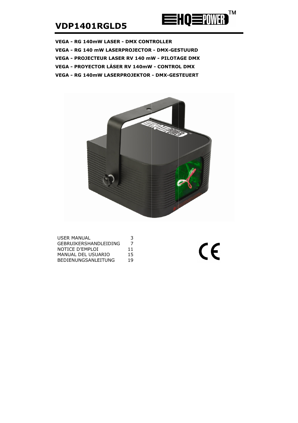 Velleman VDP1401RGLD5 User Manual | 24 pages