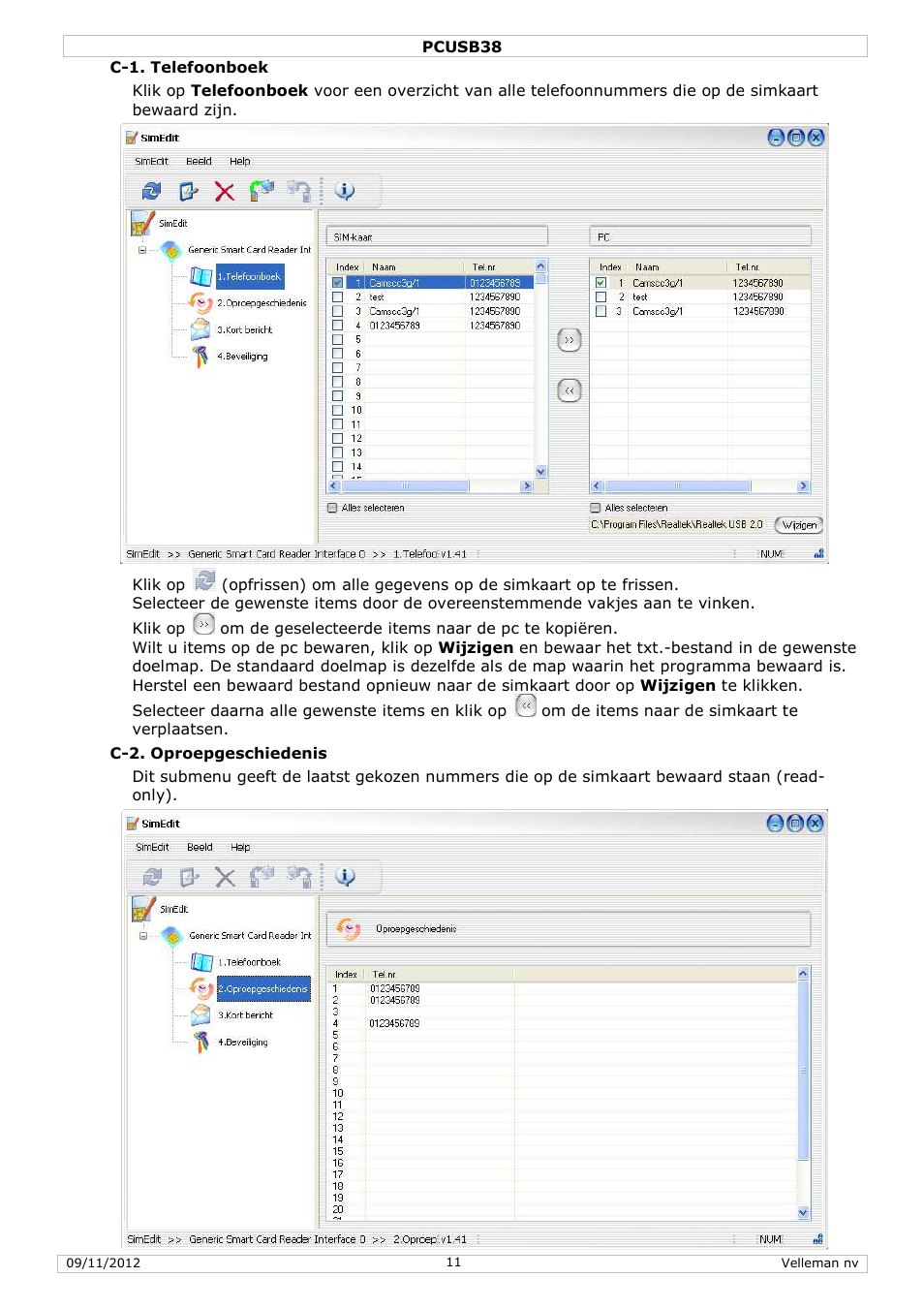 Velleman PCUSB38 User Manual | Page 11 / 30
