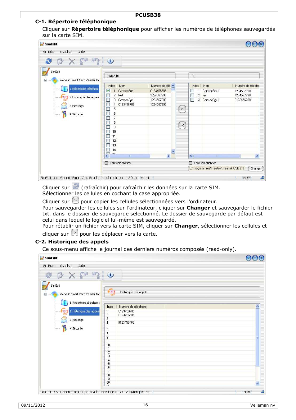 Velleman PCUSB38 User Manual | Page 16 / 30