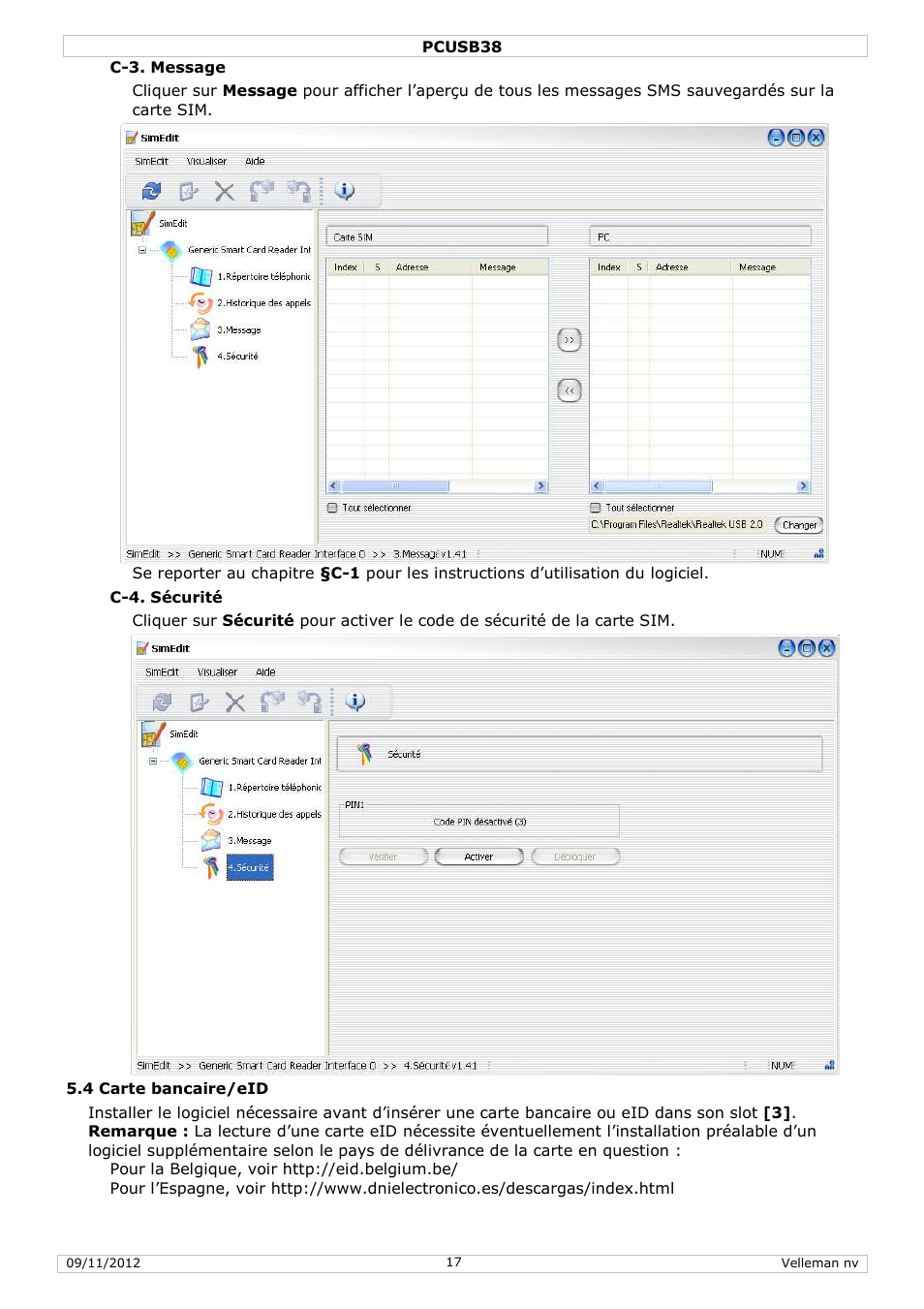 Velleman PCUSB38 User Manual | Page 17 / 30