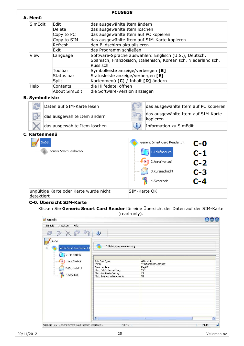 Velleman PCUSB38 User Manual | Page 25 / 30