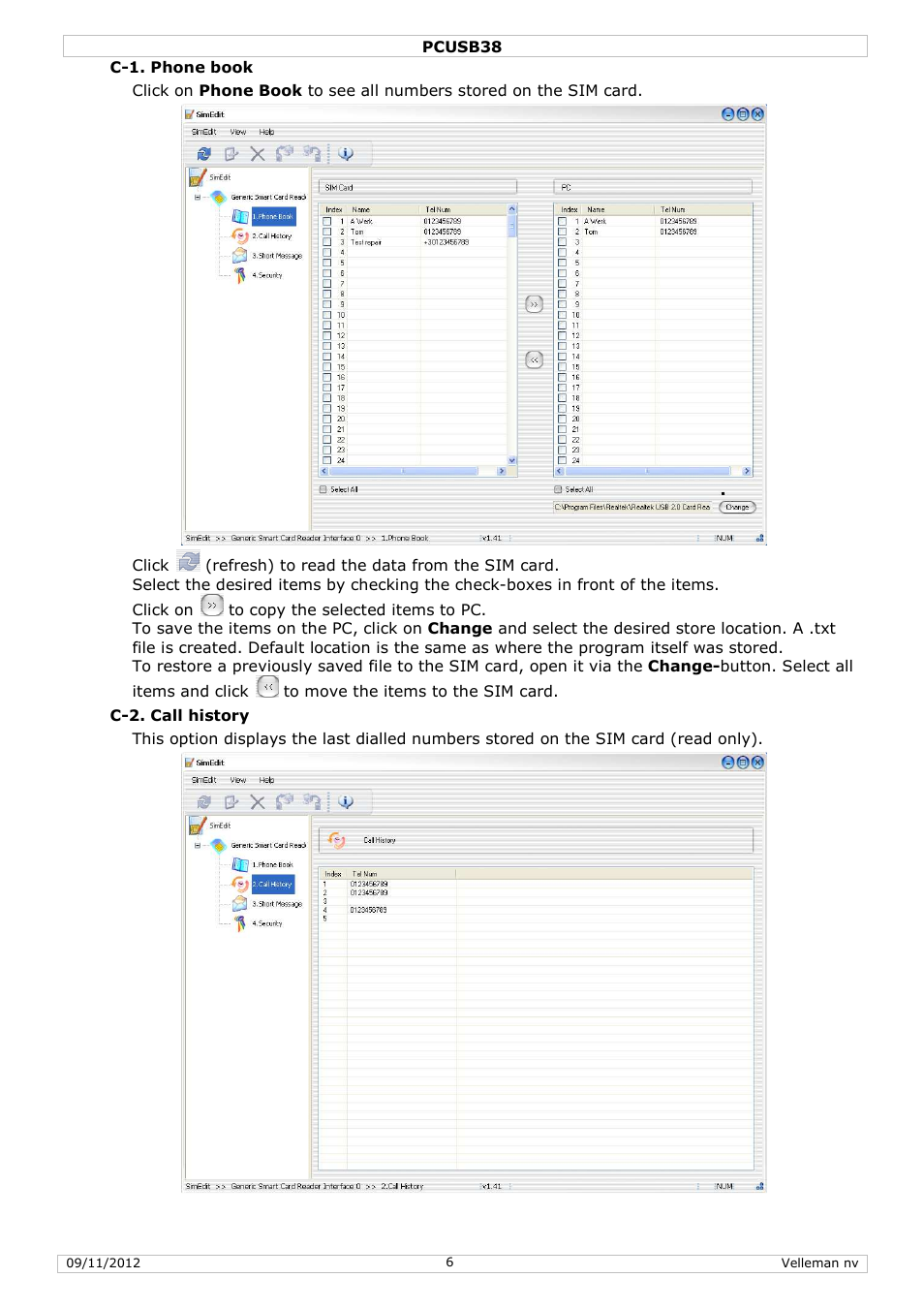 Velleman PCUSB38 User Manual | Page 6 / 30