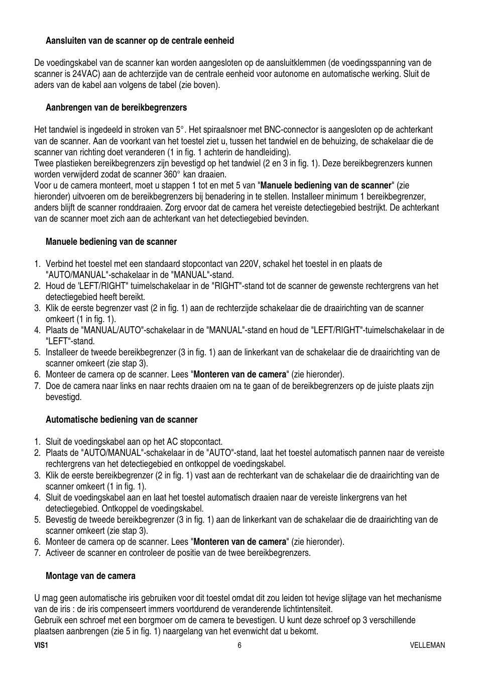 Velleman VIS1 User Manual | Page 6 / 15