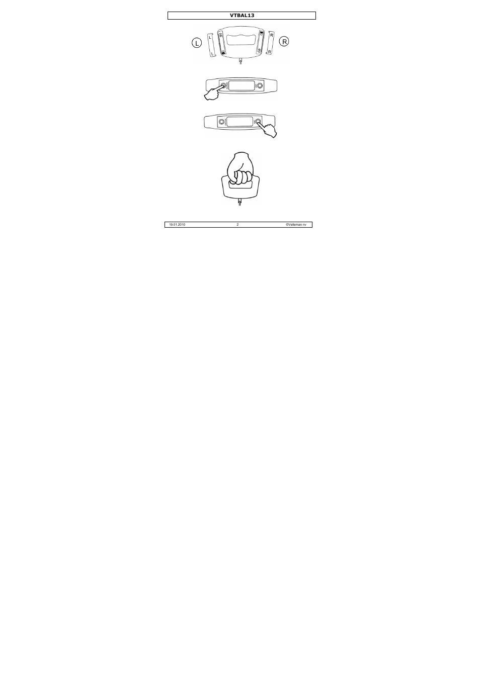 Velleman VTBAL13 User Manual | Page 2 / 32