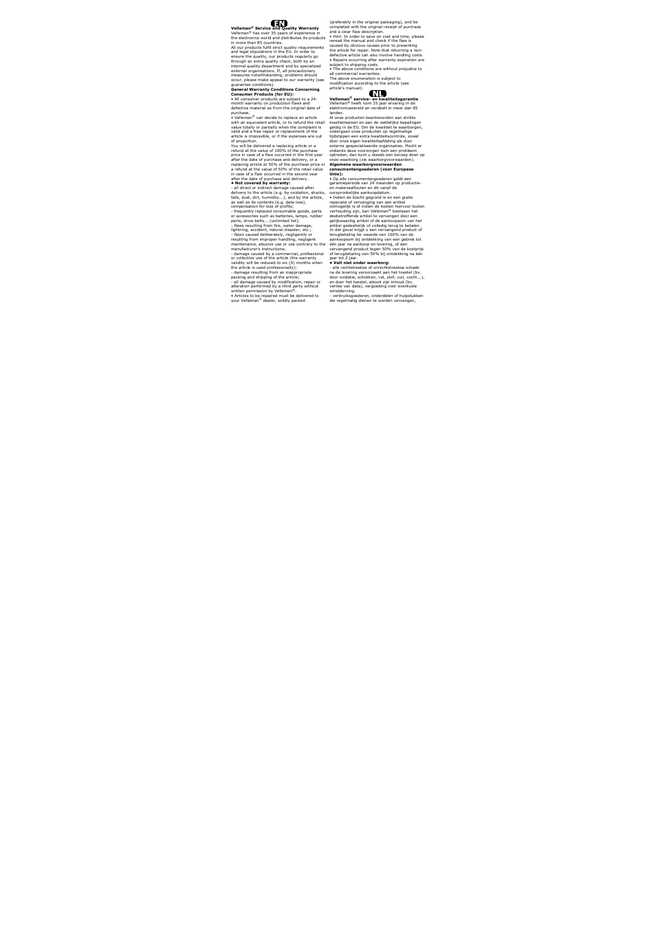 Velleman VTBAL13 User Manual | Page 27 / 32