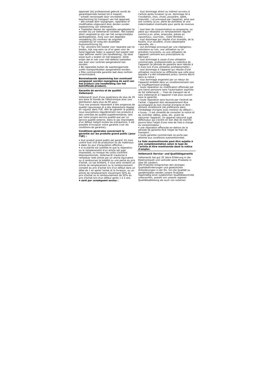 Velleman SOL30UC12V User Manual | Page 20 / 22