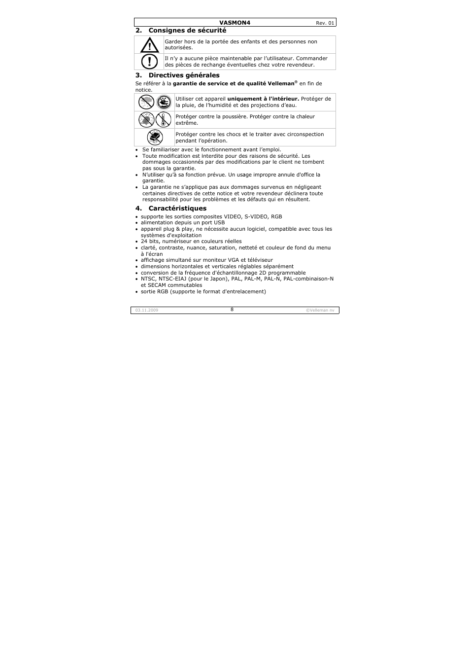 Velleman VASMON4 User Manual | Page 8 / 18