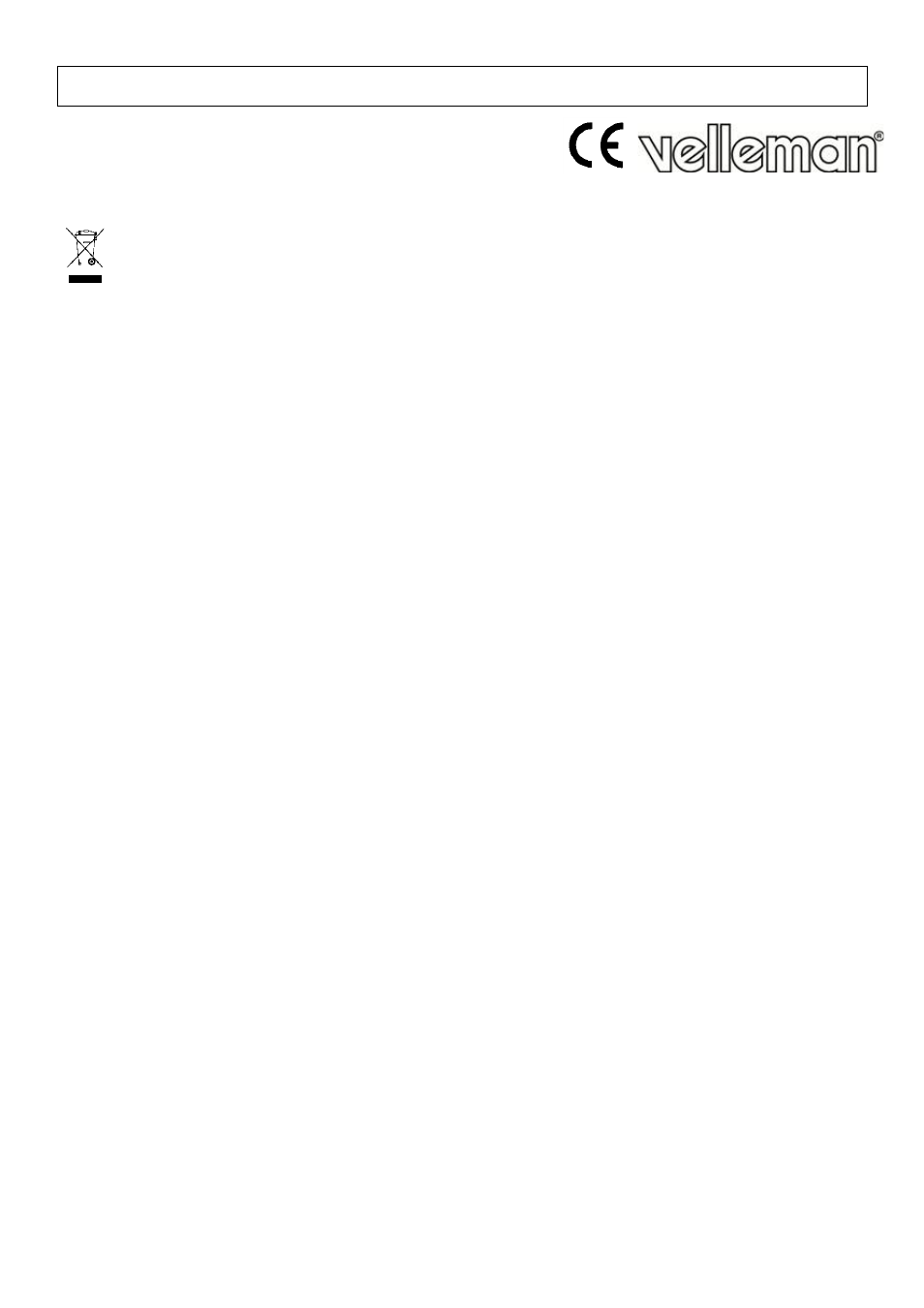 Velleman VTTEST7 User Manual | 16 pages